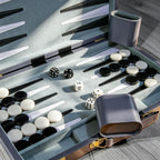 Juego de backgammon de viaje para adultos, juego de mesa clásico con