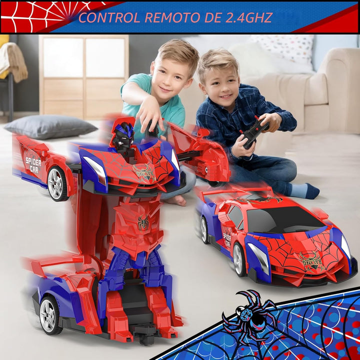 BLUEJAY Transform Rc Cars para niños 4-7 8-12, Auto de control remo...