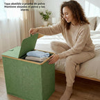 efluky - Cesta doble para ropa sucia con tapa y 2 bolsas extraíbles, color