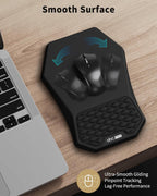 Juego de alfombrilla ergonómica para mouse con reposamuñecas y