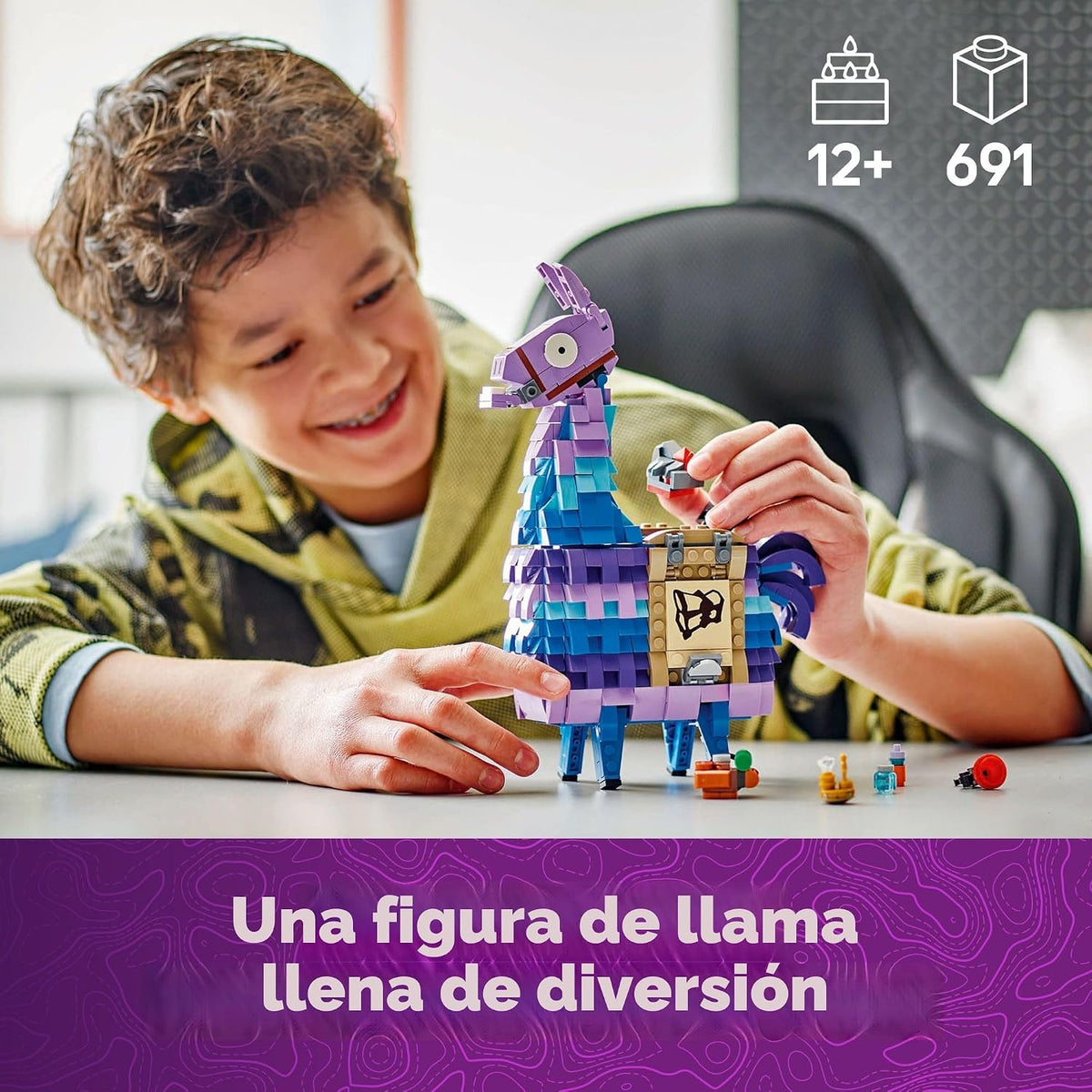 LEGO Fortnite Supply Llama Set de Construcción - Juguete para Niños Gamers, Edades 12+ - Modelo de Exhibición, Juguete Coleccionable de Fortnite - Regalo para Niños y Niñas - 77071