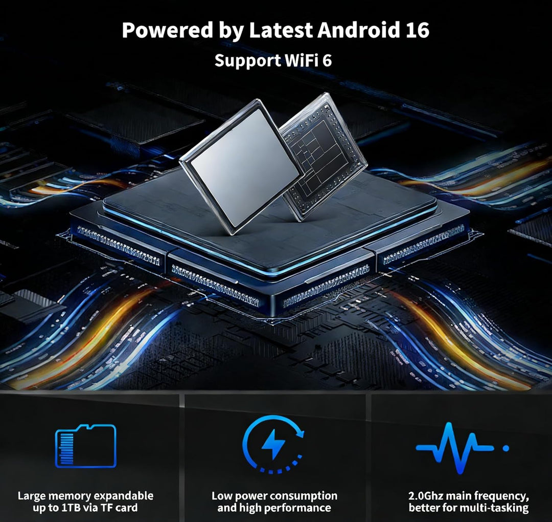 Última tableta Android 16 actualizada de 10.1 pulgadas con pantalla...