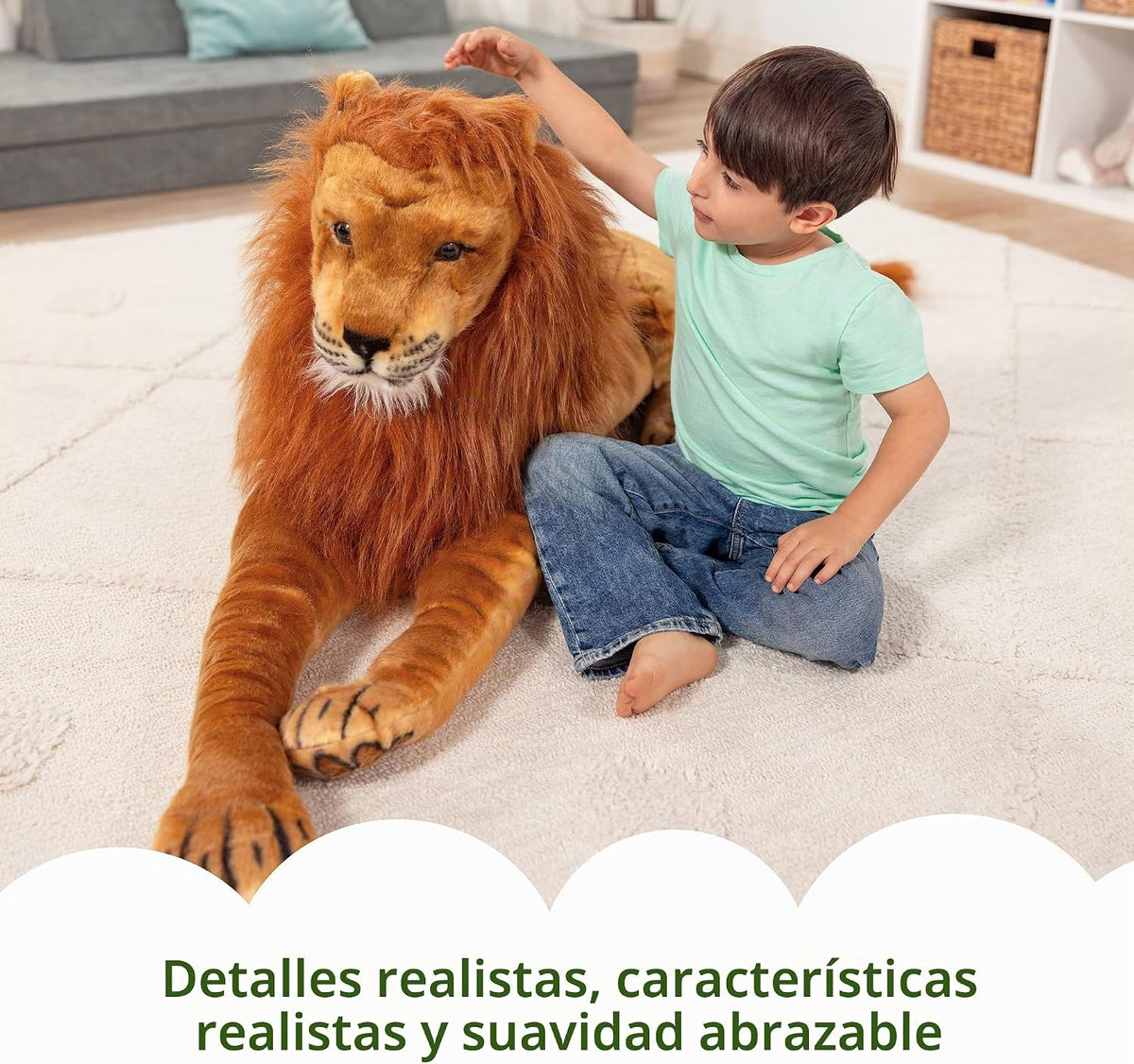 Melissa & Doug - León de peluche grande