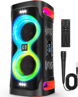 Altavoz Bluetooth portátil con 1 micrófono, máquina de karaoke de p...