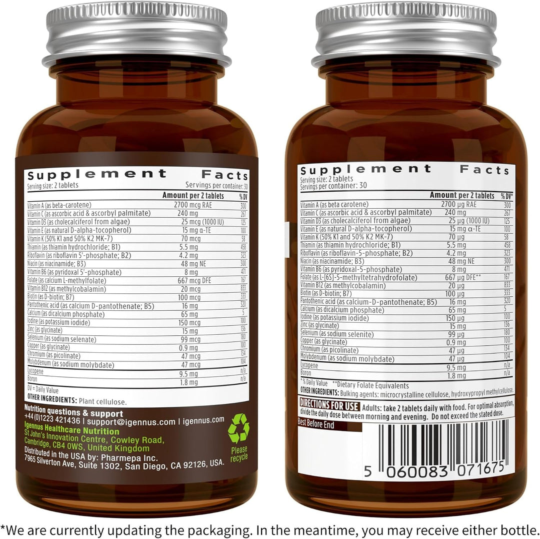 Neurobalance + multivitamínico y minerales para hombres paquete veg...
