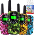 Walkie Talkies para niños, paquete de 4 juguetes recargables para