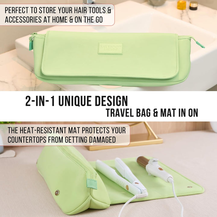 BAREFOOT CARIBOU Bolsa de viaje para herramientas para el cabello y...