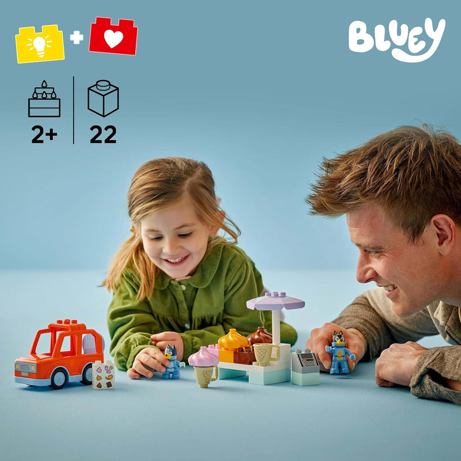 LEGO Bluey Bluey and Ice Cream Adventure Toy, juguete educativo, re...
