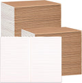 LABUK Paquete de 100 cuadernos de papel kraft rayados, diarios A5 a granel, cuaderno de 8.3 x 5.5 pulgadas a granel para diario de viajero, suministros de oficina escolar para regalos para estudiantes