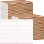 LABUK Paquete de 100 cuadernos de papel kraft rayados, diarios A5 a granel, cuaderno de 8.3 x 5.5 pulgadas a granel para diario de viajero, suministros de oficina escolar para regalos para estudiantes