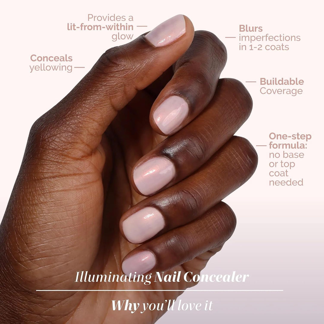 LONDONTOWN Corrector de uñas iluminador: esmalte de uñas brillante...