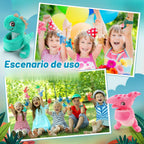 Liliful - Paquete de 8 pulseras de peluche para niños, diseño de dinosaurio