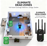 Uiuqekel Extensor WiFi GT300 de 300 Mbps, extensor de alcance WiFi...