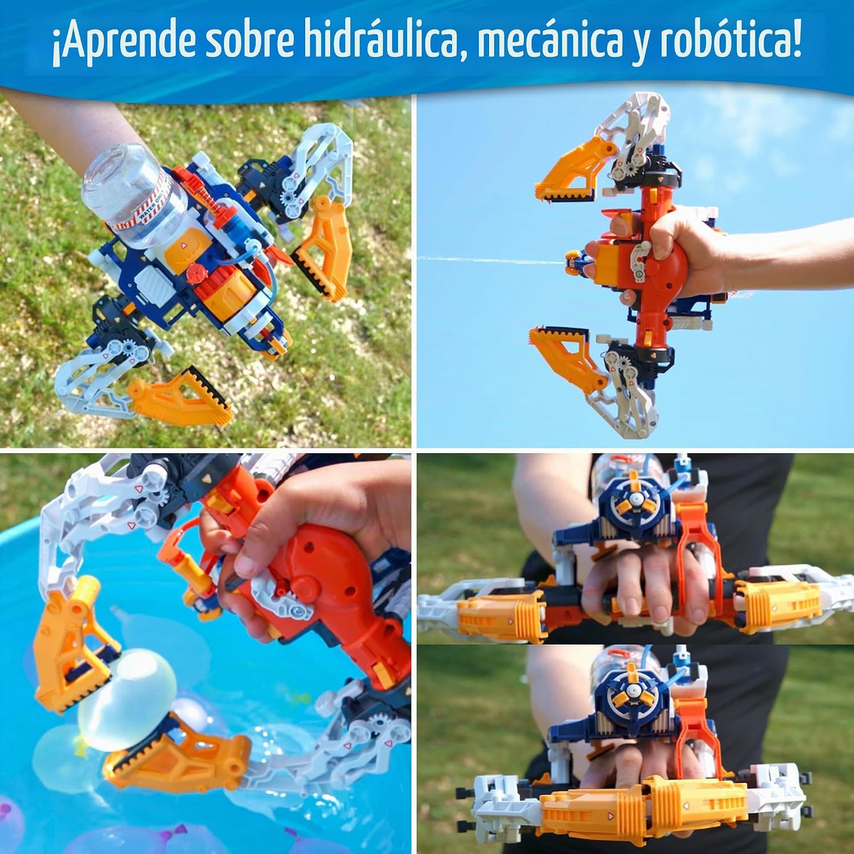 Thames & Kosmos Mega Cyborg Hydro Blaster | Set de robótica e ingeniería