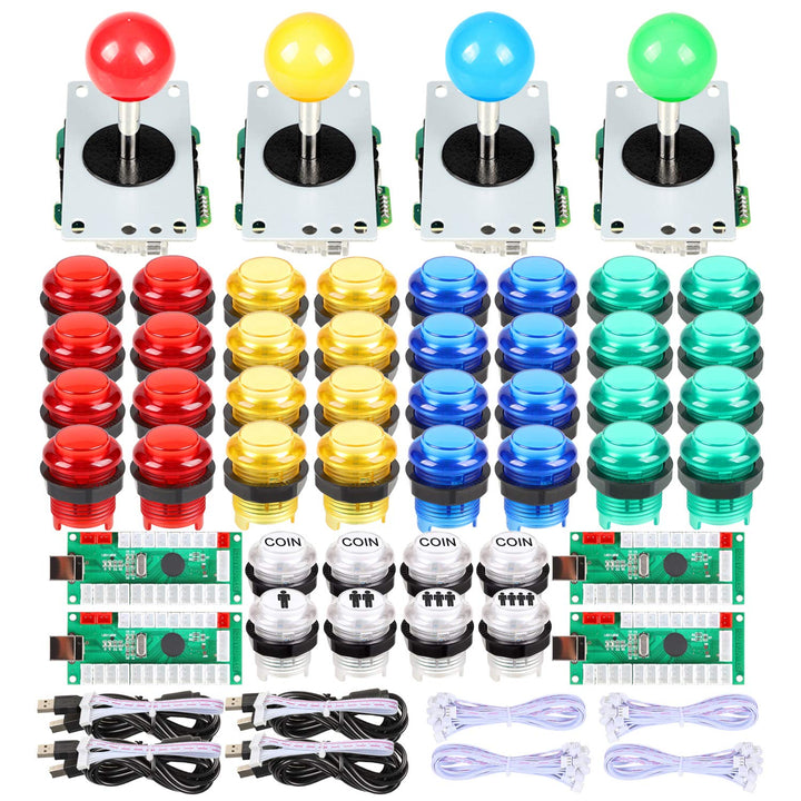 EG Starts 4 Player Classic DIY Arcade Joystick Kit Parts
