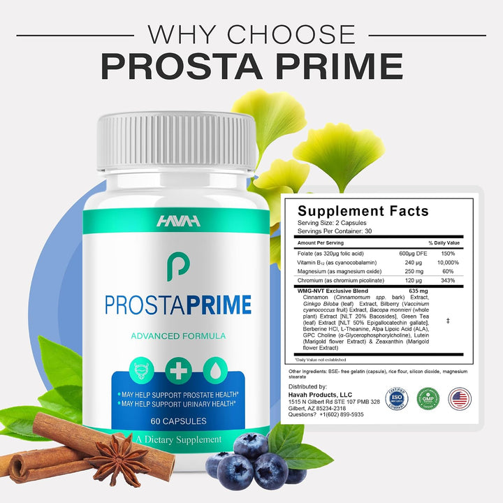 ProstaPrime Suplemento de apoyo de próstata de fórmula avanzada Pro...