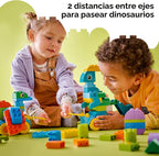 LEGO DUPLO Town - Juguete de aprendizaje de dinosaurios sobre ruedas 3 en 1 para niños pequeños y niñas, a partir de 3 años, juego de construcción y educación, enseña habilidades de resolución de
