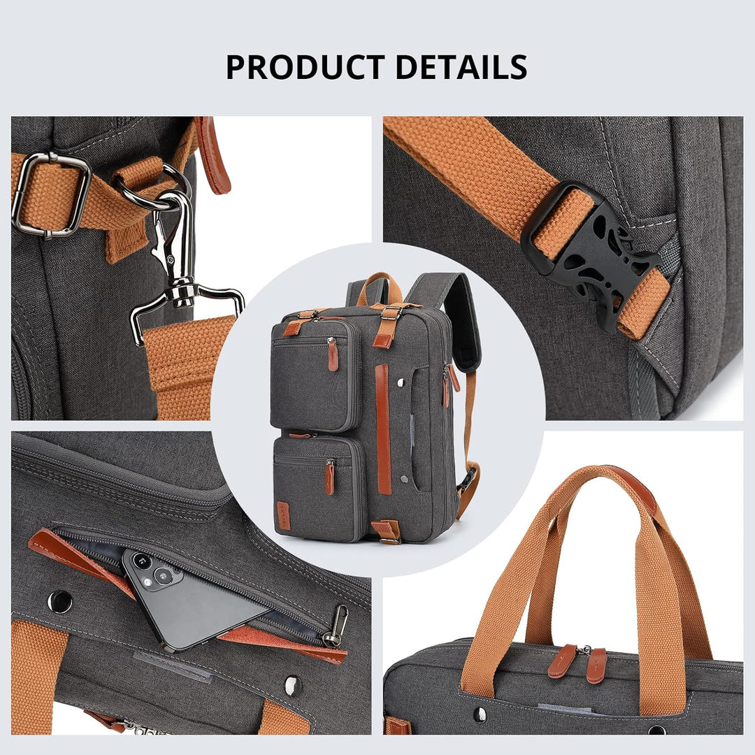 MOLNIA Mochila para laptop 3 en 1, bolsas de computadora de 17.3 pu...