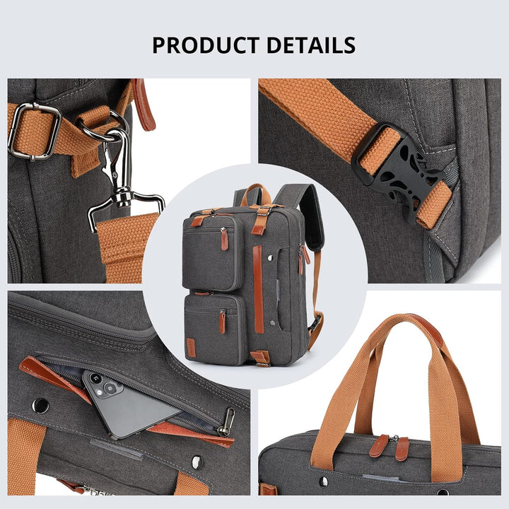MOLNIA Mochila para laptop 3 en 1, bolsas de computadora de 17.3 pu...