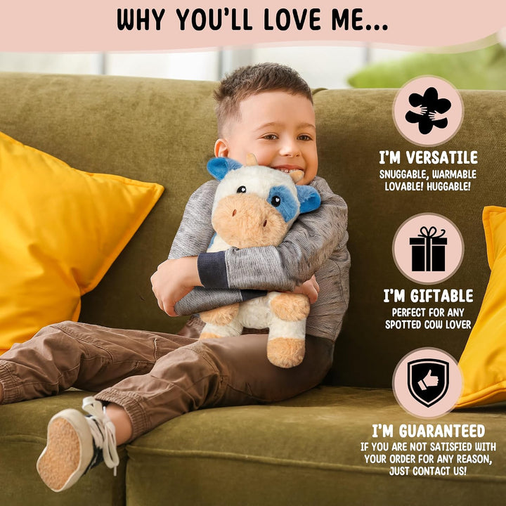 Vacas de peluche microondables y ponderadas - Almohadilla de calent...