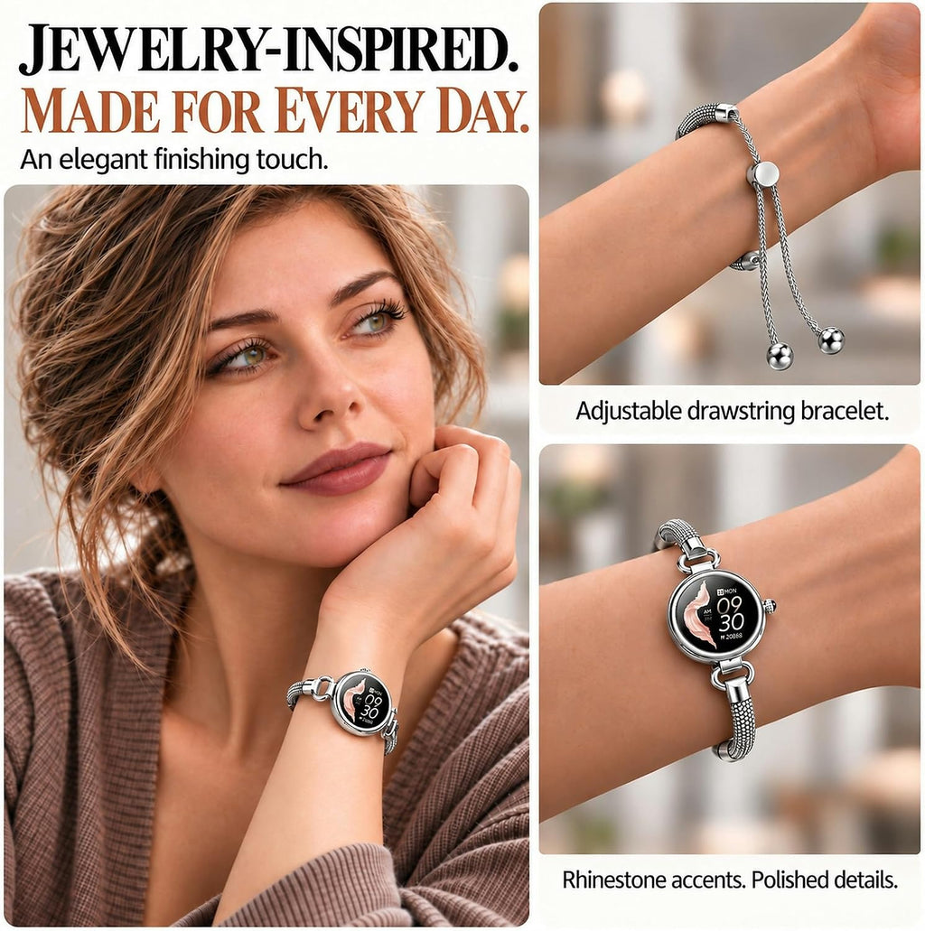 Relojes inteligentes para mujer, AMOLED de 1.19", IP68