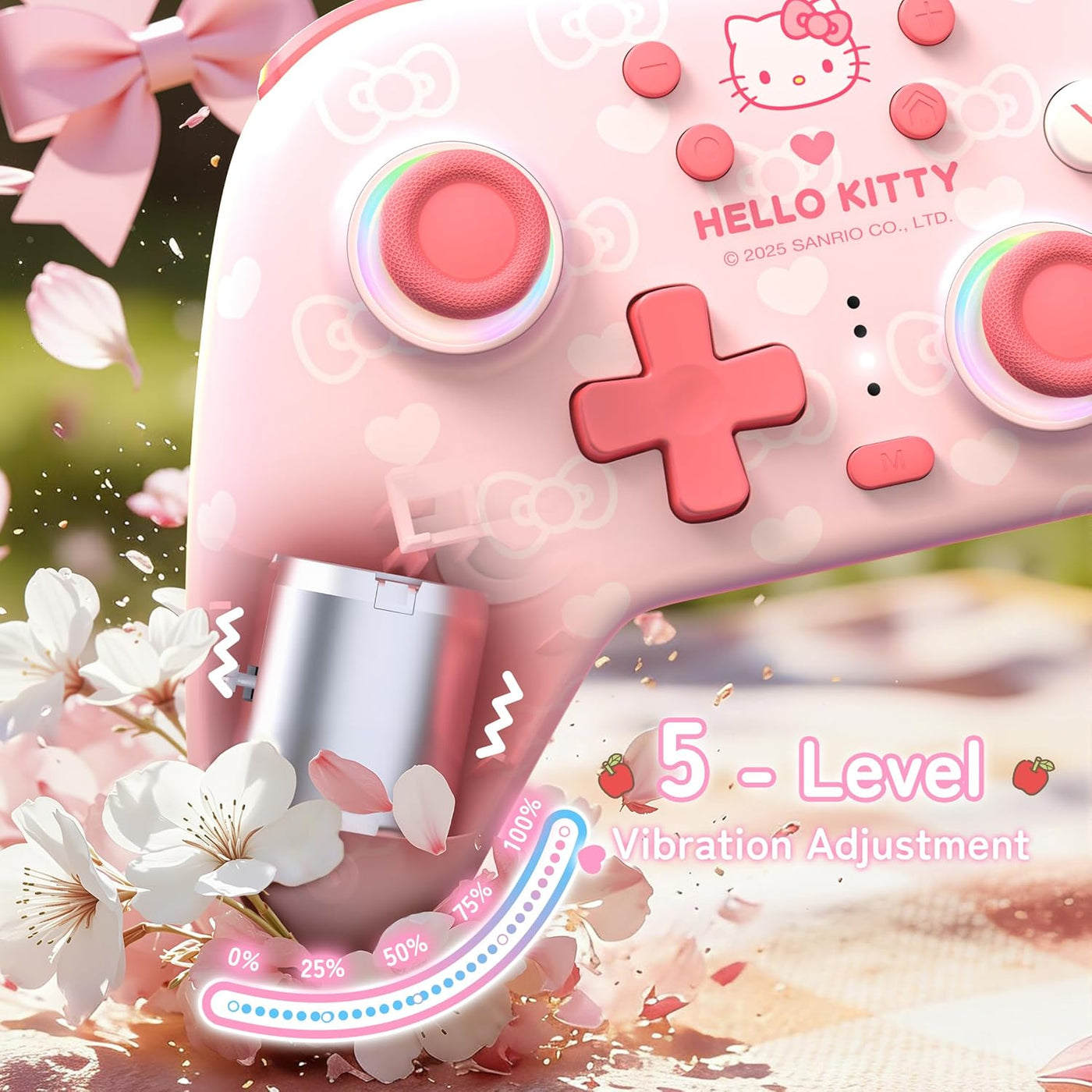 Kuitmor Pink Switch Controller,Hello Kitty Hall Effect Controllers...