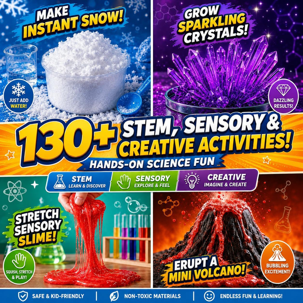 Science Experiment Kit para Kids 6-12, STEM Chemistry Set con Volcano