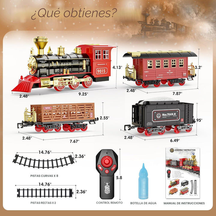 Hot Bee Juego de tren \u2013 Juguetes de tren con control remoto pa...