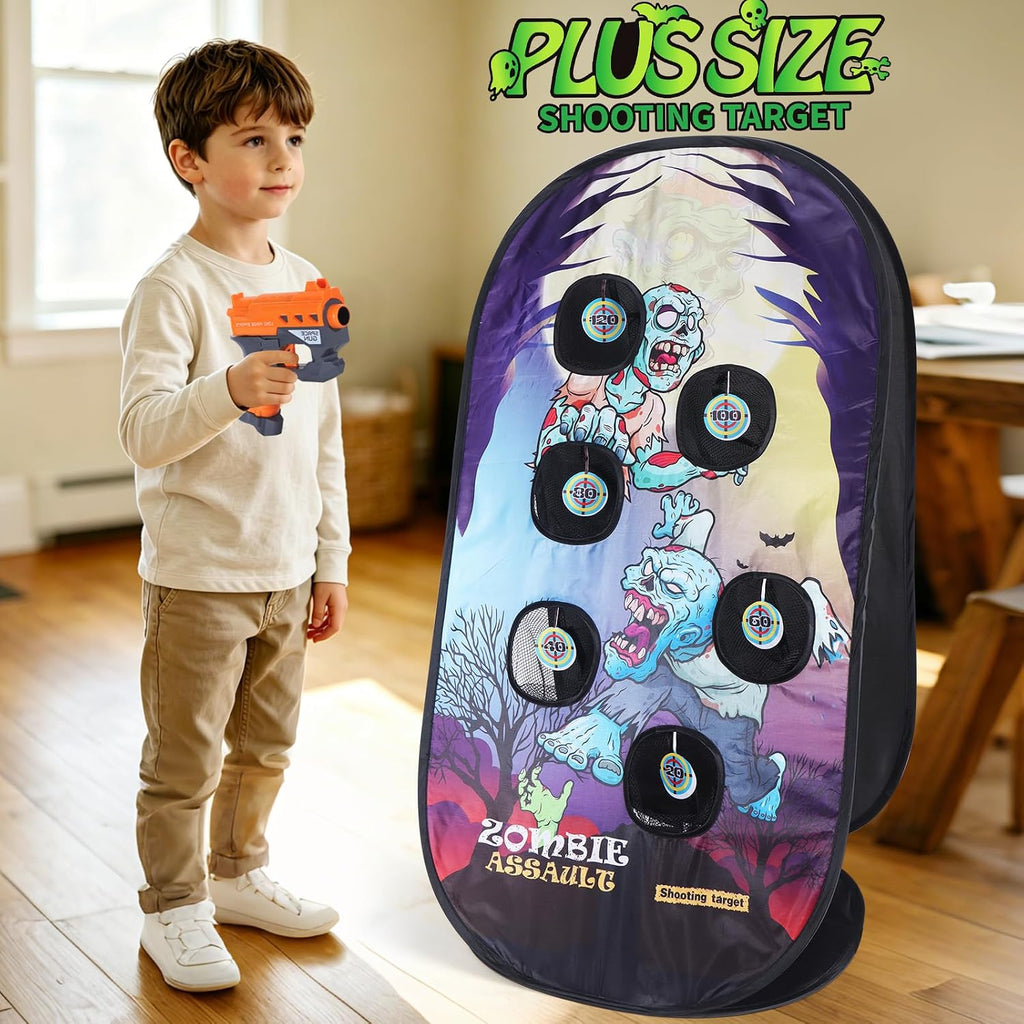 BananMelonBM Zombie Pop-Up - Diana de dardos de espuma para niños