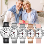 Hearkent El reloj parlante inglés americano atómico habla hora clara y fuerte, la banda elástica de fecha y hora de alarma es el mejor regalo para personas mayores, con discapacidad visual o personas