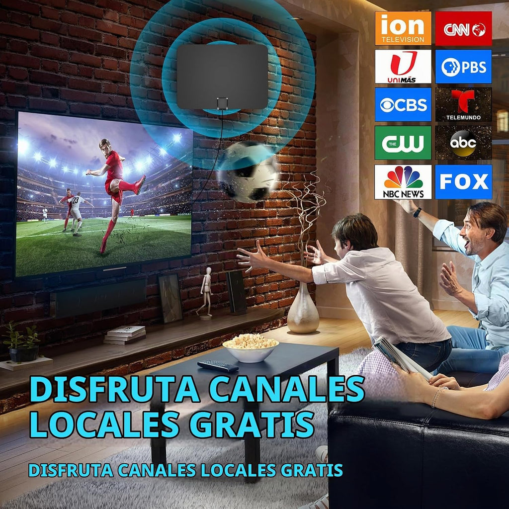 Antena de TV para canales locales, antena de TV para Smart TV interior