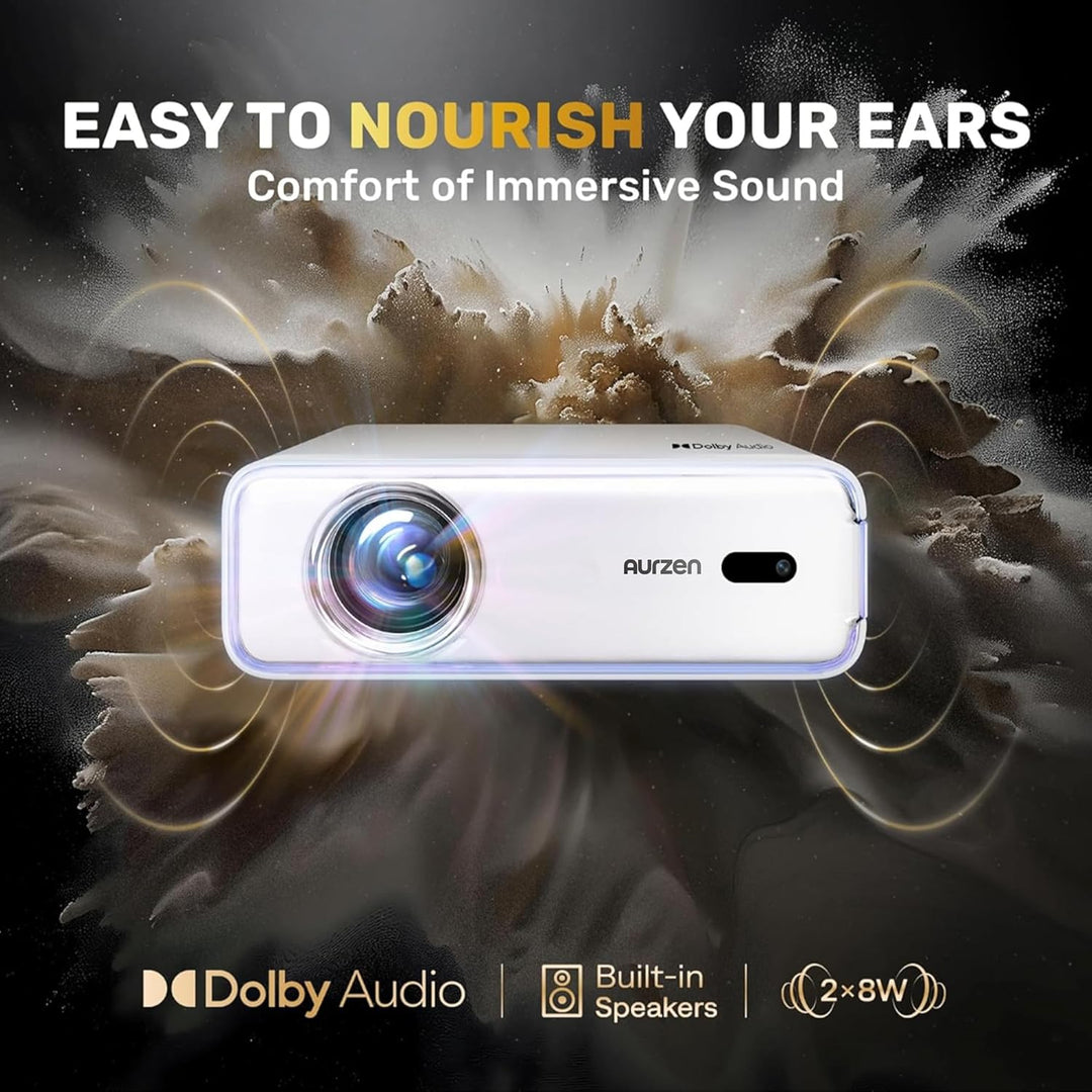 Aurzen EAZZE - Proyector inteligente D1 con WiFi y Bluetooth, licen...