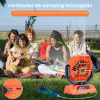 AVV Ventilador Recargable Portátil para Camping de Alta Velocidad d...