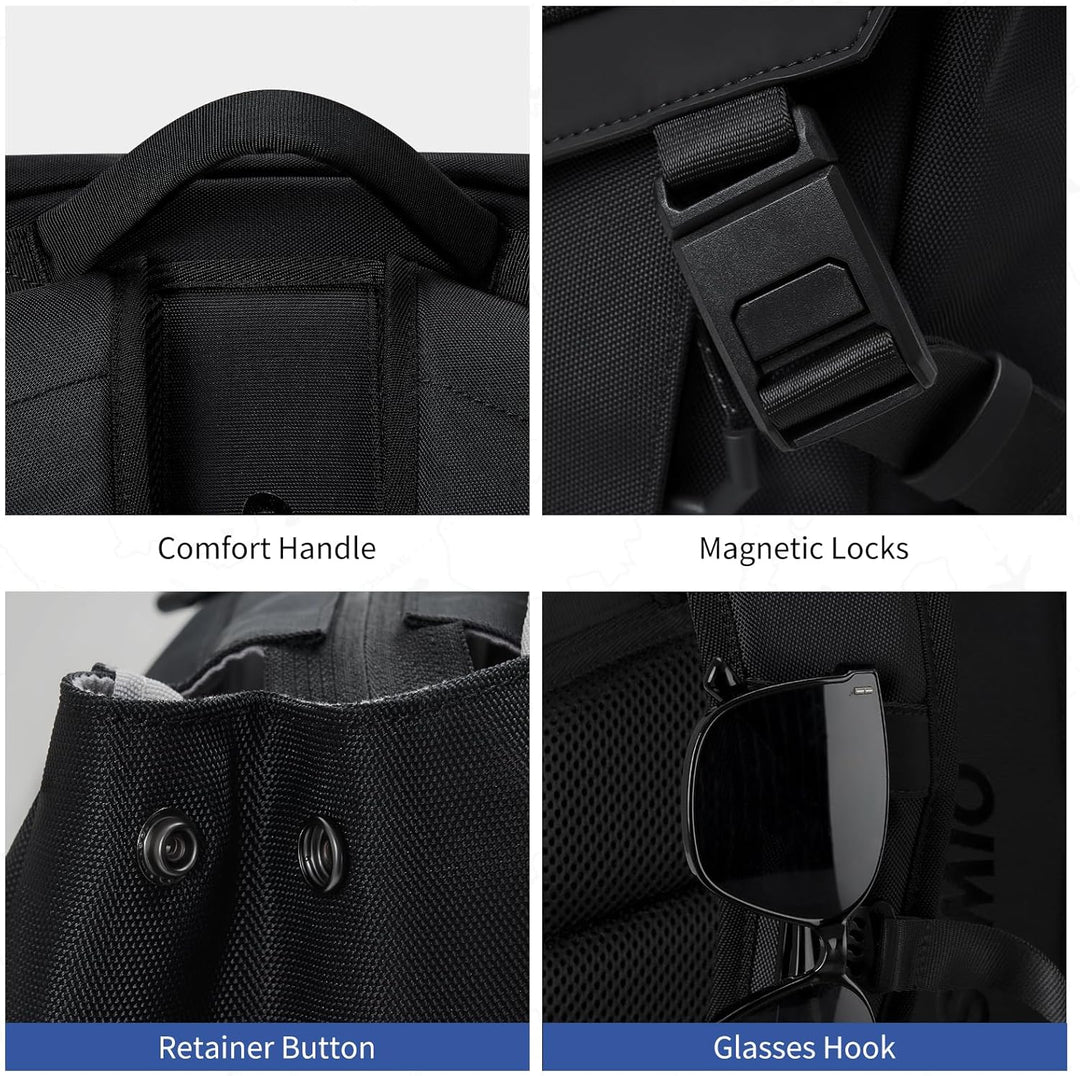 OIWAS Mochila para hombre, mochila para laptop de 16 pulgadas para...