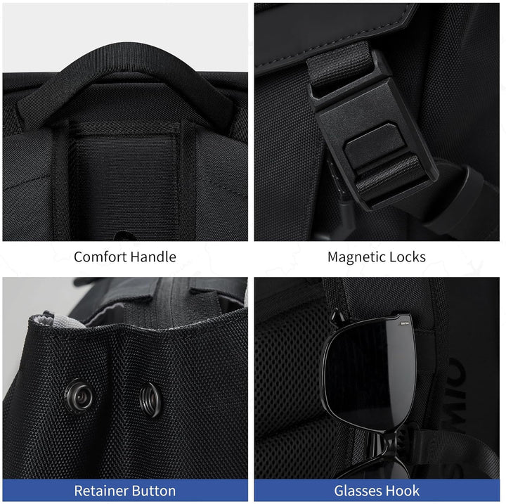 OIWAS Mochila para hombre, mochila para laptop de 16 pulgadas para...
