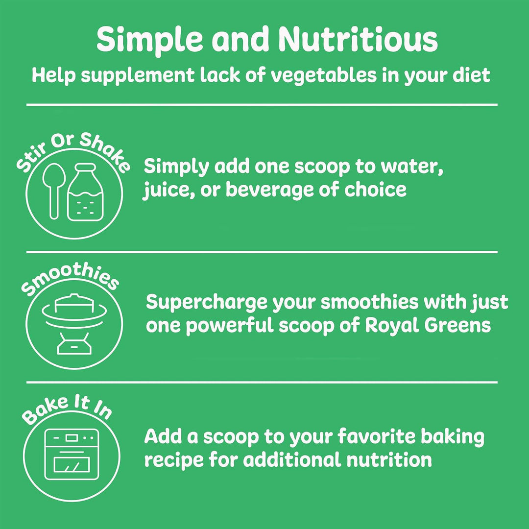 New Vitality Royal Greens Ultra Superfood | Polvo vegetal saludable...