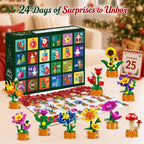 Calendario de Adviento 2026 Flores Navidad Cuenta regresiva Juegos de