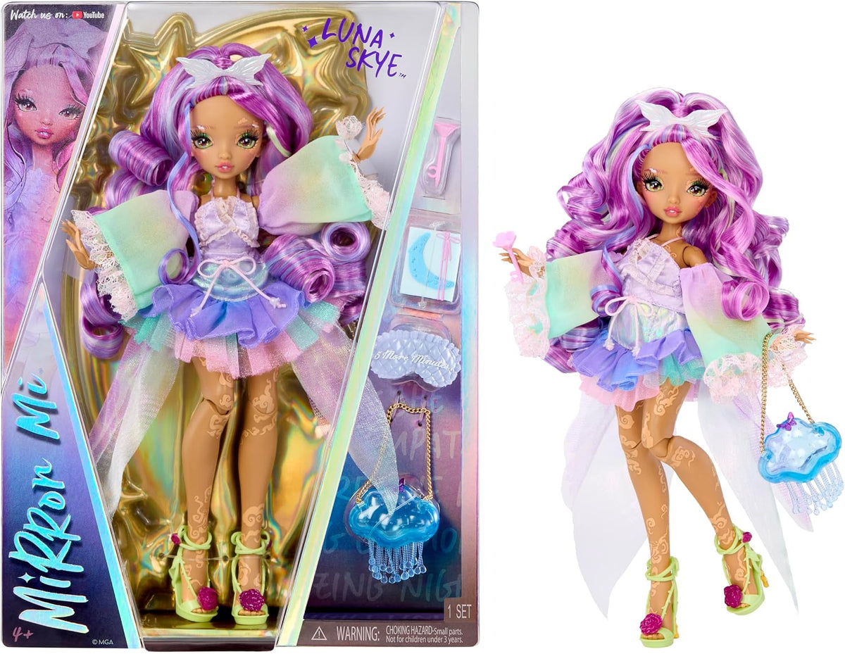 Mirror Mi Luna Skye - Muñeca de moda con accesorios, muñeca de fantasía de emoción de ensueño