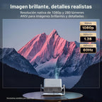 Aurzen Proyector inteligente Roku TV con Wifi y Bluetooth, experien...