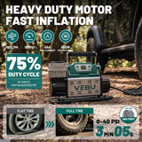 VEBU Compresor de aire RV Inflador de neumáticos de 12 V, 150 PSI c...