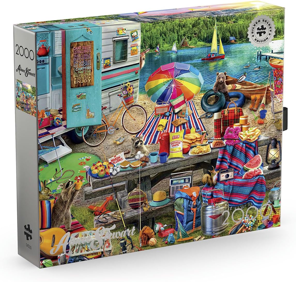 Buffalo Games - Aimee Stewart Family Campsite - Rompecabezas de 2000 piezas