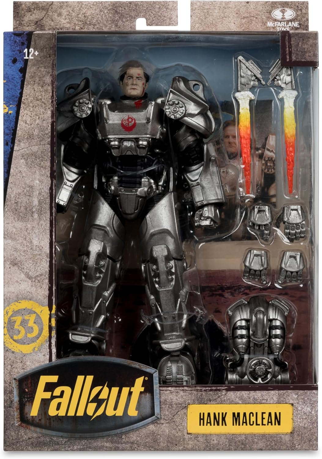 McFarlane Toys - Figura de acción de lujo Fallout Hank MacLean de 7...