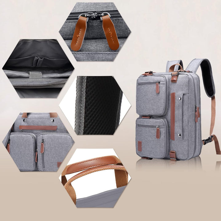 MOLNIA Mochila para laptop de 15.6 pulgadas, maletines 3 en 1 para...