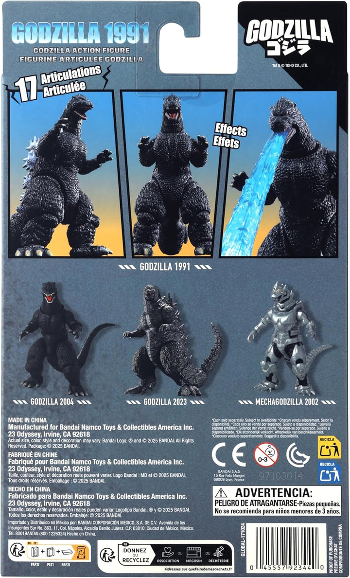 Bandai Namco - Godzilla - Godzilla 1991, juego de figuras de acción...