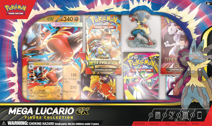Pokémon TCG: Colección de figuras Mega Lucario ex