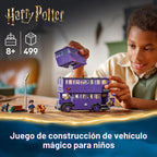Lámpara LEGO Harry Potter Knight Bus Adventure - Juguete de construcción para niños, niños y niñas, a partir de 8 años - Autobús icónico de Harry Potter y el prisionero de Azkaban - con 5 minifiguras - Idea