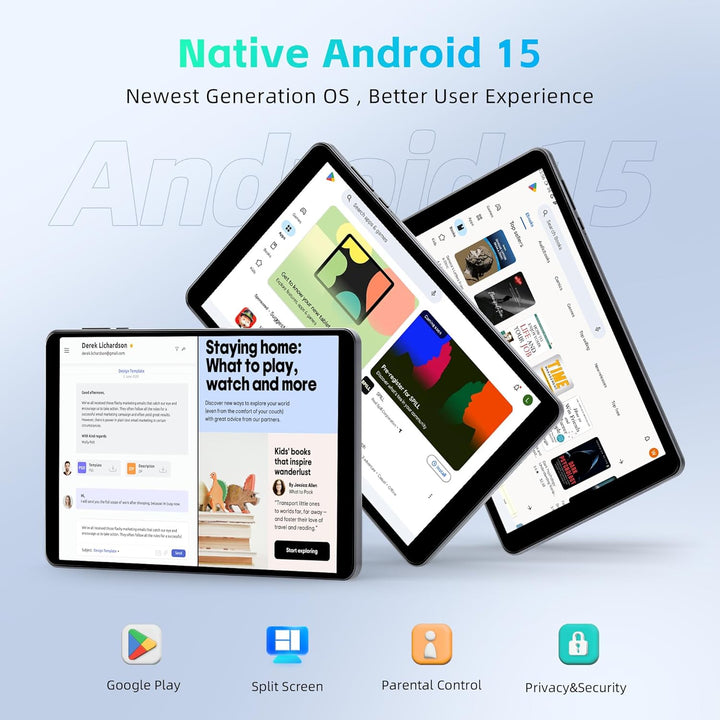 HAOVM 【2025 Android 15 Tablet M8 Tablet de 8 pulgadas, CPU de 8 núc...