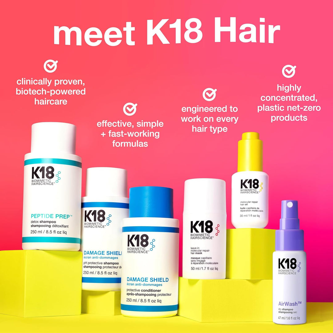 K18 AirWash™ Dry Shampoo, Non-Aerosol, Balances Scalp &amp; Control...