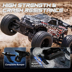 Coche RC sin escobillas 1/10 para adultos, 4WD, máximo 50+ mph