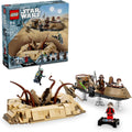LEGO Star Wars: Return of the Jedi Desert Skiff & Sarlacc Pit, juego de construcción de vehículos con minifigura Nien Nunb del 25 aniversario, juguete coleccionable para fanáticos de Star Wars, regalo